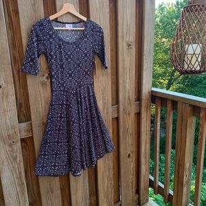NWT LulaRoe Nicole Deep Purple Dress